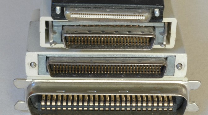A few of the common scsi connectors